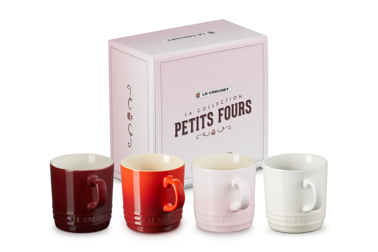 Petits Fours Set of 4 Cappuccino Mugs