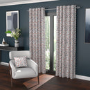 Lisbon Readymade Eyelet Curtains - Russet