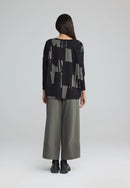 MARILLA TOP - Black/khaki