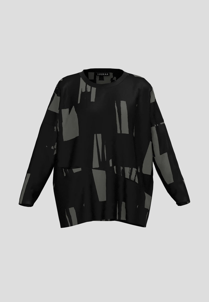 MARILLA TOP - Black/khaki