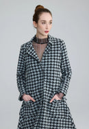 ZARIA KNITTED JACKET - Houndstooth