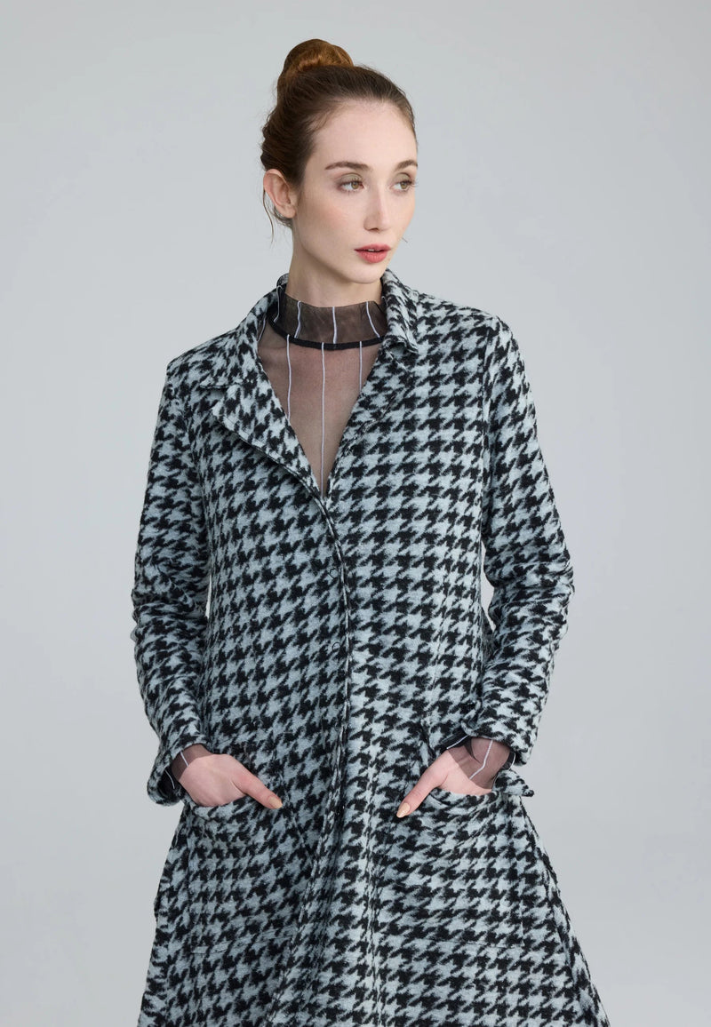 ZARIA KNITTED JACKET - Houndstooth