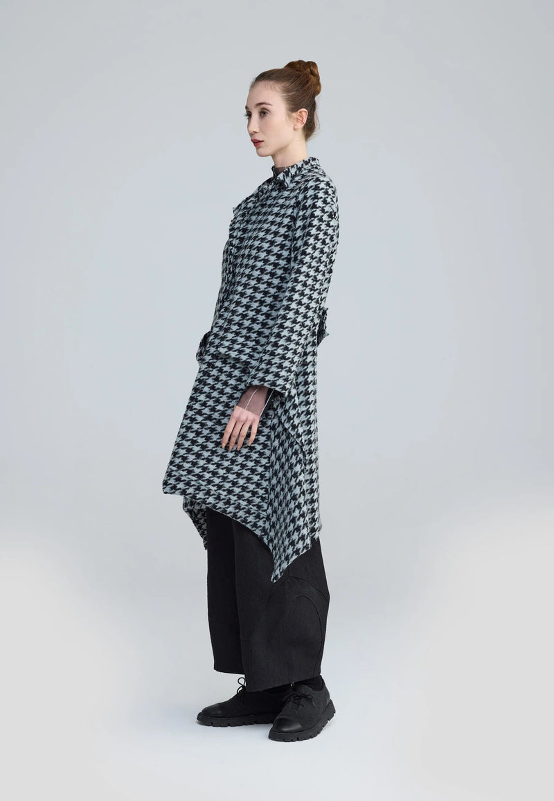 ZARIA KNITTED JACKET - Houndstooth