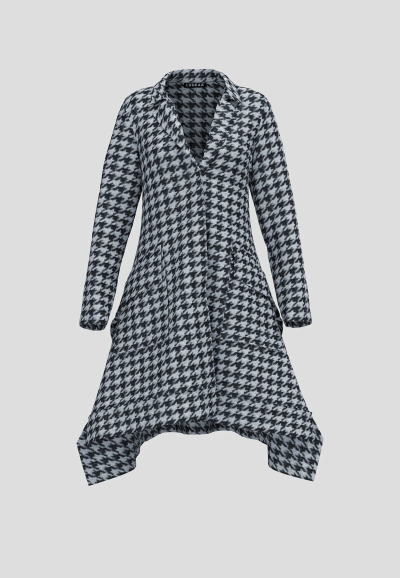 ZARIA KNITTED JACKET - Houndstooth