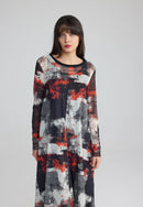 AISLINN DRESS - Black Print