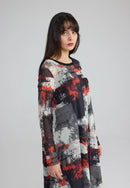 AISLINN DRESS - Black Print