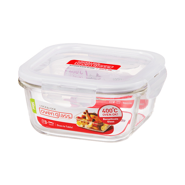Ovenglass 500ml Square Container