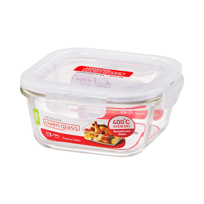 Ovenglass 500ml Square Container