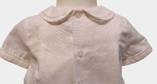 Robert Linen Romper - White