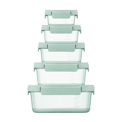 LocknLock NestnLock 5 Piece Container Set - Sage