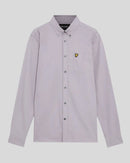 Plain Oxford Shirt - Ash Lilac