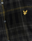 Tartan Corduroy Shirt - Jet Black