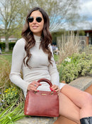 Zip Top Bag - Cognac