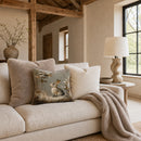 Woodland Bunny in The Snow Velvet Cushion