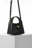 Maggie Weave Crossbody - Black