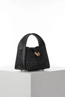 Maggie Weave Crossbody - Black