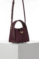 Maggie Weave Crossbody - Cherry