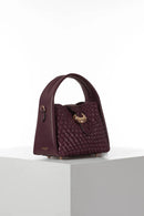Maggie Weave Crossbody - Cherry