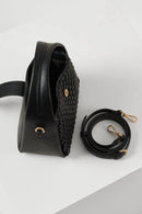 Maggie Weave Crossbody - Black