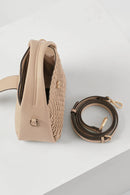 Maggie Weave Crossbody - Taupe