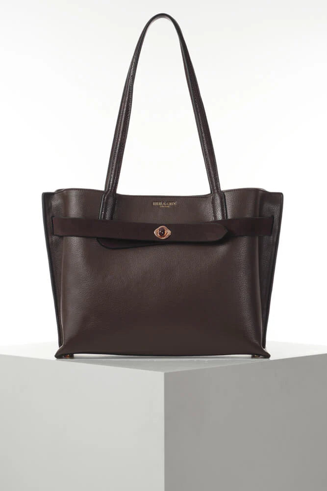 Oriana Laptop Tote - Chocolate
