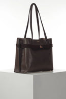Oriana Laptop Tote - Chocolate