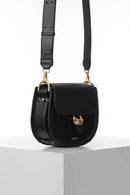 Venetia Saddle Crossbody - Black