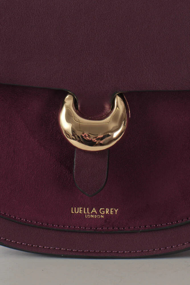 Venetia Saddle Crossbody - Cherry