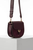 Venetia Saddle Crossbody - Cherry