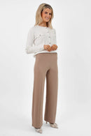 Lulu High Waist Trousers - Tortora