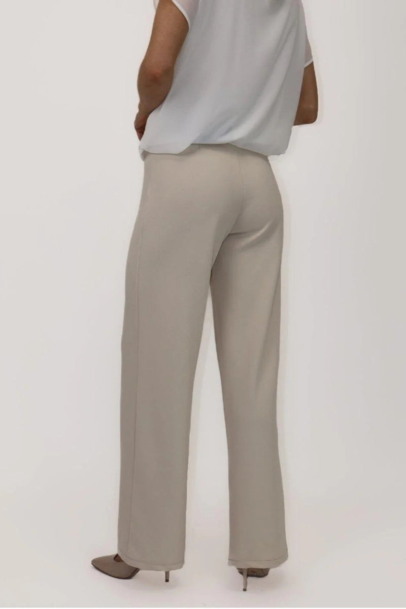 Lulu High Waist Trousers - Beige
