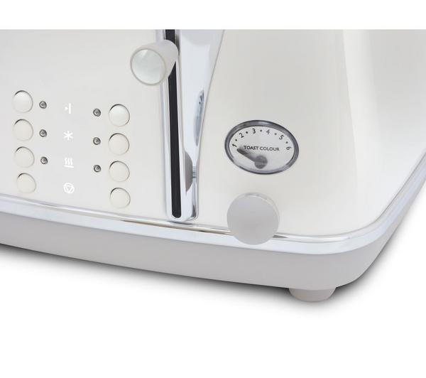 Icona Capitals 4 Slice Toaster - White