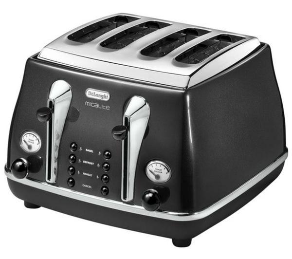 Micalite 4-Slice Toaster - Black