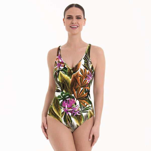 Green Tropics Swimsuit - Olive