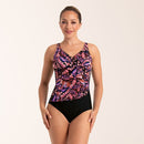 Retro Butterfly Care Swimsuit - Rosewood