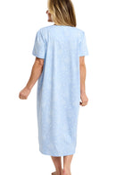 Dotty Floral Nightdress - Blue