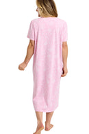 Dotty Floral Nightdress - Pink