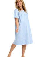 Dotty Floral Nightdress - Blue