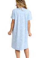 Dotty Floral Nightdress - Blue