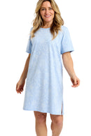 Dotty Floral Nightdress - Blue