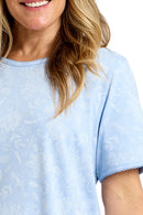 Dotty Floral Nightdress - Blue