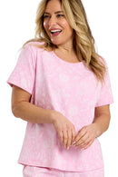 Dotty Floral 3/4 Pyjama - Pink