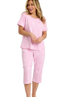 Dotty Floral 3/4 Pyjama - Pink