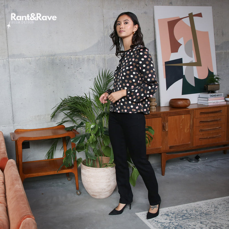 Madge Straight Jean - Black