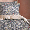 Malory Traditional Navy Floral Printed Piped Duvet Cover Set