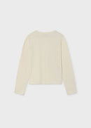 Long Sleeve Printed T-Shirt - Cream