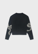 Bow-Detail Jumper - Black