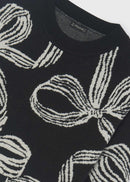 Bow-Detail Jumper - Black