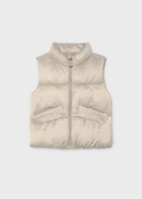Satin Gilet - Almond
