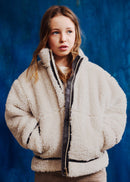 Shearling Coat - Almond
